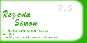 rezeda simon business card